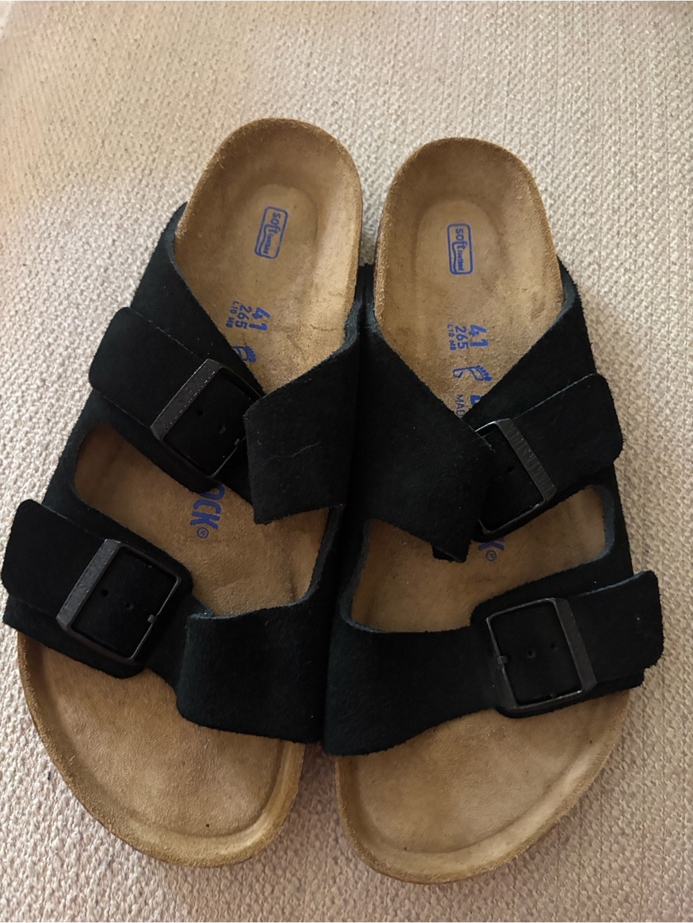 Black Birkenstock Arizona sandals